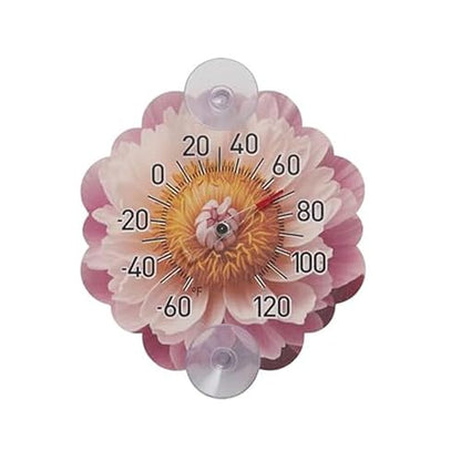 Taylor Silicone Suction Cup Thermometer - Sunflower Design - color: Pink