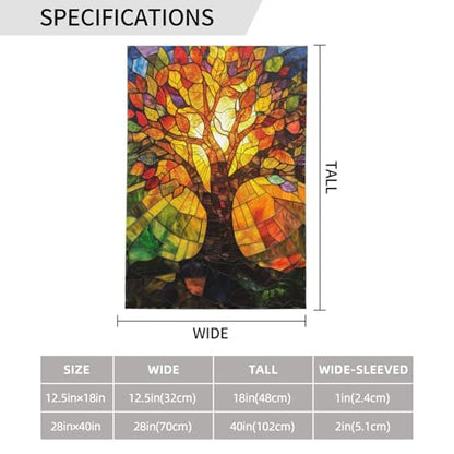 Tree Garden Flag 12x18 In Double Sided Yard Flags Lawn Sign Decor No Flagstand - color: Tree