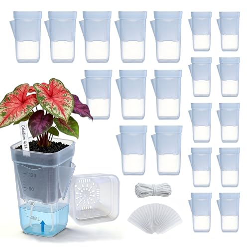 20 Pack Self-Watering Pots, 2 & 2.5 Inch Nursery Planters
