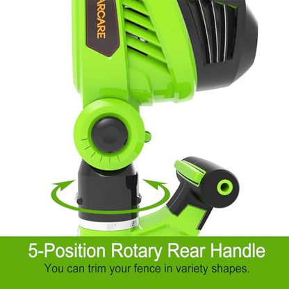 GARCARE 2 in 1 Electric Pole Hedge Trimmer Corded 18 inch Blade 4.8Amp 600W - size: 2 in 1 - 18 inch