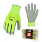 Vgo... 15Pairs PU Coated Safety Work Gloves,Gardening Gloves (PU2103,L) - color: Yellow, size: Large