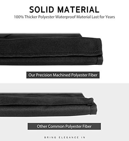 Syntus Apron for Men Women, Adjustable Cooking Kitchen Apron with 2 Pockets - color: Basic Black, style: 2 Polyester Blend