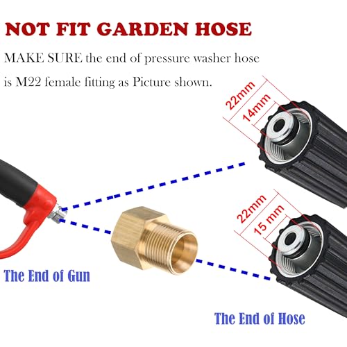 Tool Daily Pressure Washer Gun with Replacement Wand Extension, 47 Inch - size: 47inch