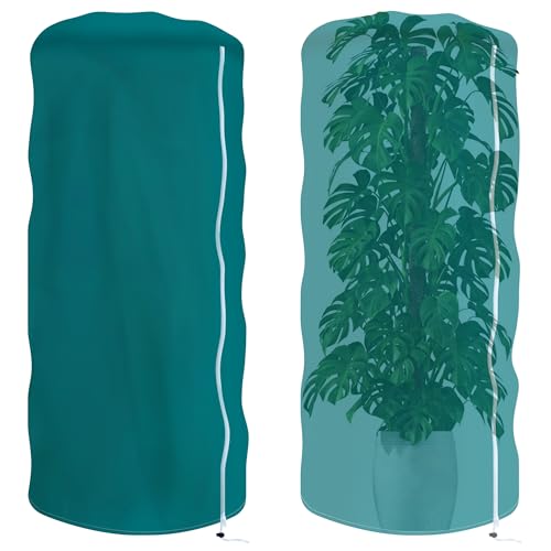 2 Pack Plant Covers Freeze Protection with Zipper & Drawstring