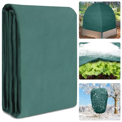 10X50 Ft Plant Covers Freeze Protection, 1.08oz/Yd² Frost Cloths Blanket - size: 1.08oz-10x50FT