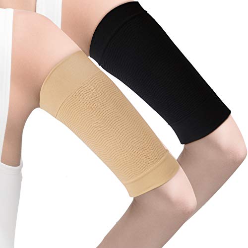 WILLBOND 4 Pairs Arm Shaper Sleeves Flabby Arms Compression Tattoo Cover up - color: Black and Nude Color