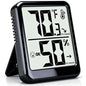 Room Thermometer Indoor Hygrometer Digital Humidity Meter - color: Black - Upgraded Version, size: 1 - Pack