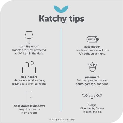Katchy Original and Midnight Glue Board Refills (4 Pack) - Indoor Insect Trap Glue Board Refills for Mosquito, Gnat, Moth, Fruit Flies - Non-Zapper Traps for Buzz-Free Home - size: 4 pack