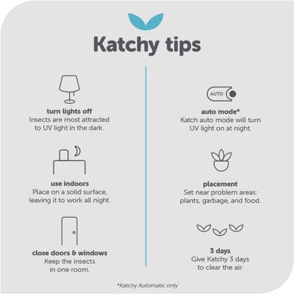 Katchy Original and Midnight Glue Board Refills (4 Pack) - Indoor Insect Trap Glue Board Refills for Mosquito, Gnat, Moth, Fruit Flies - Non-Zapper Traps for Buzz-Free Home - size: 4 pack