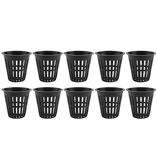 Joyzan Net Cup Pots, Hydroponic Plastic Slotted Cups Plant Nursery 2.16in