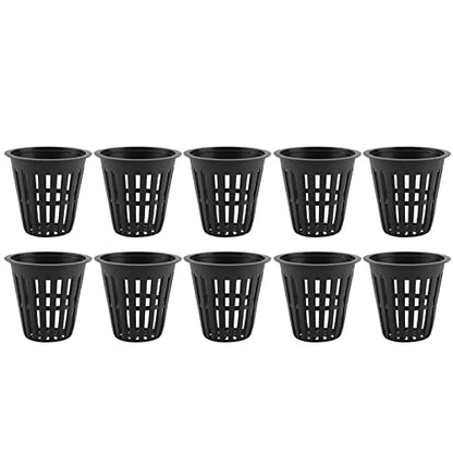 Joyzan Net Cup Pots, Hydroponic Plastic Slotted Cups Plant Nursery 2.16in