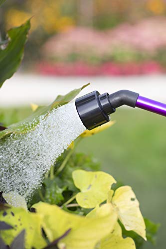 Dramm Rain Wand with One Touch Thumb Valve – Gentle Full Flow Shower Head Watering Wand for Garden Hose, Aluminum Construction – 16 Inch – Berry - color: Berry, size: 16 Inches
