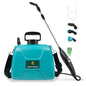 2 Gallon Battery Powered Sprayer, Electric Pump Sprayer in Lawn and Garden - color: Blue-green, size: 2 Gallon
