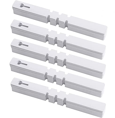 KINJOEK 1200 PCS White Plant Labels, Adjustable Wrap Around Waterproof Hanging Garden Plant Tags for Identifying Various Plants, 2x20cm - color: White