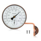 4-Inch Brass Outdoor Thermometer & Humidity Gauge, Analog Dial - size: 4inch thermo&hygrometer