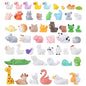 Fairy Garden Accessories, 50 Pcs Mini Resin Animals Miniature Figurines