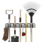 Wall Organizer with Adjustable Slots and Hooks - Wall-Mounted Tool and Broom Holder - Organization and Storage for the Kitchen and Garage by Stalwart - size: ONE PACK