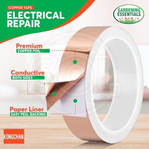 Copper Tape(4/5inchX82FT),Copper Foil Tape with Conductive Adhesive (Pack of 2) - size: 4/5inchX82FT (Pack of 2)