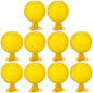 Qualirey 10 Set Fruit Fly Sticky Trap Balls Fungus Gnat Killer, Yellow - color: Yellow