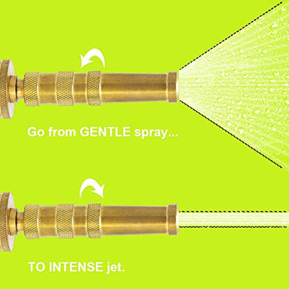 Twinkle Star Brass Heavy Duty Adjustable Twist Hose Nozzle Set - color: Nozzle Jet 1 Pack