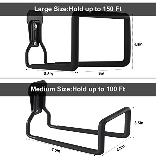 Hose Hanger, Heavy Duty Metal Hose Holder Wall Mount - color: Hose Holder 150 Ft