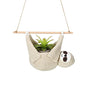 Eaasty Macrame Plant Hanger Crochet 4 Inch Sloth Hanging Planter