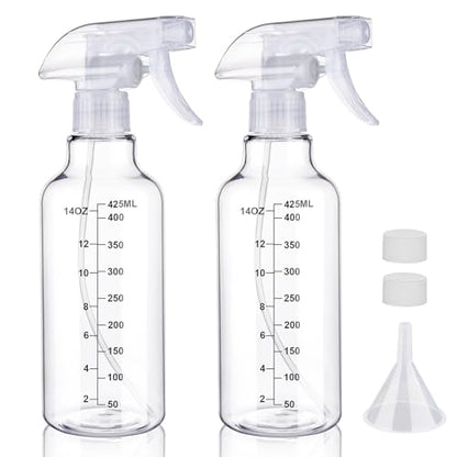 Plastic Spray Bottle, Clear-scale, 16.9oz, 2 Pack - color: Clear-scale