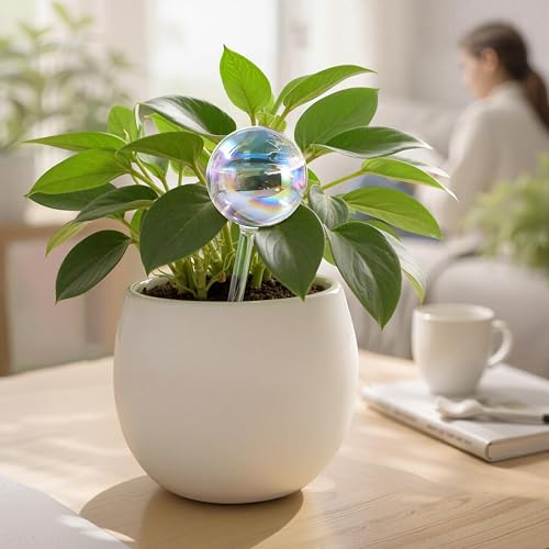 Soilagua Rainbow Plant Watering Globes, Extra-Thick Glass, 6 Pack - size: Regular – 6 Pack