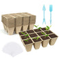120 Cells Biodegradable Seedling Starter Trays,10 Pack Plant Starter Kit - size: 120 Cells, 10 Packs