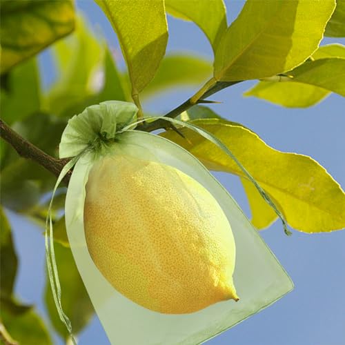 80 Pcs Fruit Protection Bags, 8 x12 Inch Fruit Tree Netting Mesh Bags