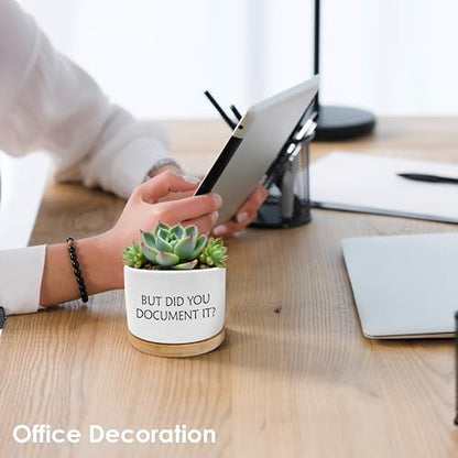 But Did You Document It Funny Plant Pots Succulent Planters - color: Style a -S