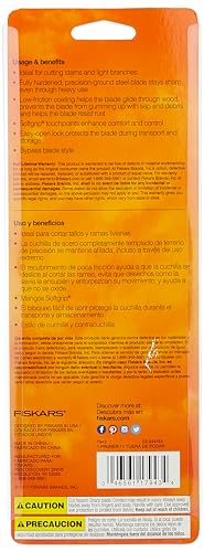 Fiskars Bypass Pruning Shears, 5/8" Cut Capacity Garden Clippers, SoftGrip (Pack of 6) - size: SoftGrip (Pack of 6)
