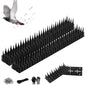 Bird Spikes, 9 Pack, 12.6 FT Total Coverage, Outdoor Bird Deterrent, Black - color: Black, size: 9 pack