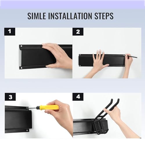 Garage Wall Organizer-Garden Tool Rack Wall Mount