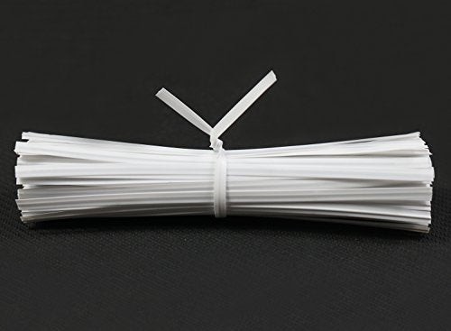1000 Pcs 5" Plastic Twist Ties, Black (500 Pcs) and White (500 Pcs) - color: C-bk&wh