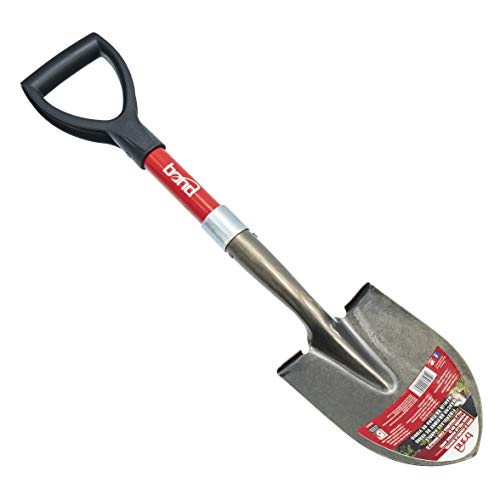 Bond Manufacturing LH015AM Mini D-Handle Shovel (12-Pack), Black - size: 12-PACK, style: ROUND POINT