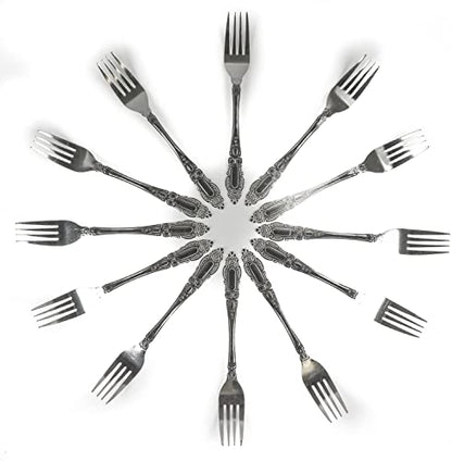DecorRack 36 Piece Stainless Steel Dinner Forks, 7.5 in, Dishwasher Safe - size: 36 Pack