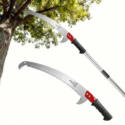 RISETEX Pole Saws for Tree Trimming 9.2 FT, Manual Pruning Saw - size: 9.2FT