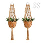 Artilady Hanging Planter for Indoor Plants, Macrame Plant Hanger Holder - color: Latte Brown