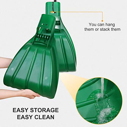 Large Leaf Scoops and Hand Rake Claw, Hand Held Garden Rake Grabbers - style: Scoops