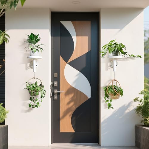 YUOROS 3 Pack Wall Planters for Indoor Plants (White) - color: White