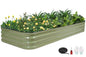 6-in-1 Modular Raised Garden Bed-8x3x1ft Adjustable 6 Sizes - color: Green, size: 8×3×1FT