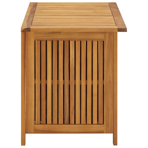 vidaXL Garden Storage Box 35.4"x19.7"x22.8" Solid Wood Acacia - size: 35.4" x 19.7" x 22.8"