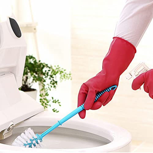 Alimat PluS Rubber Dishwashing Gloves Latex Free, Without Liner, Small - color: Red+green+orange, size: Small (Pack of 3)