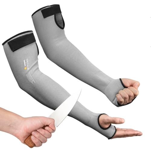 toolant Ultra-Comfort Cut Resistant Sleeves for Gardening & Welding - color: Grey, size: ANSI A4 Cut Resistant Sleeves