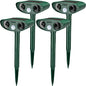 4 Pack Cat Repellent Outdoor Ultrasonic Animal Repeller, Green