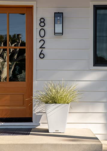 Veradek Pure Series Nobleton Planter - Tapered Square Outdoor Planter - color: White, size: 18 inch