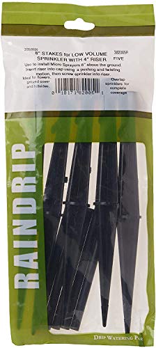 Raindrip 382005B Heavy-Duty Support Stake for, Pack of 4, Black - size: Pack of 4