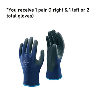 SHOWA 380 Foamed Nitrile Palm Coated General Purpose Work Gloves with Nylon Liner, 13-Gauge, Medium (1 Pair) - size: Medium, style: 1 Pair