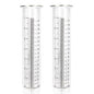2 Pack Glass Rain Gauge, 8.25 x 2.25 Inches, 7 Inch Capacity